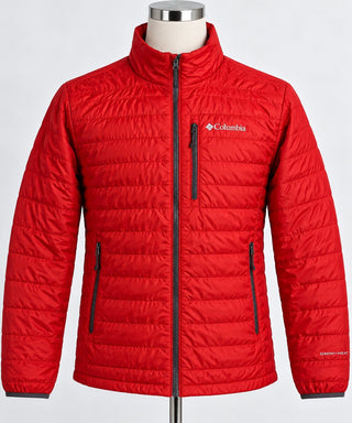 Columbia Omni-Heat Red Interchange Insulated Jacket Men's L