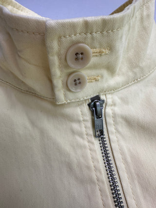Gap Men's L Cream Cotton Harrington Full Zip Jacket 2022