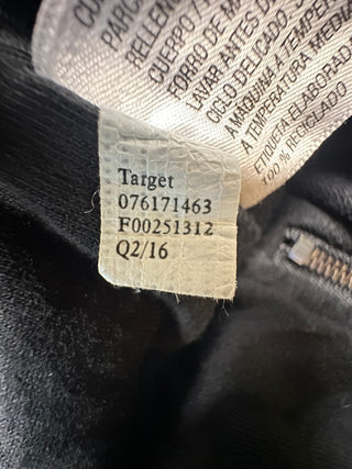 Mossimo Supply Co Black Gray Quilted Zip Hoodie XL (16)