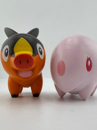 2011 Pokemon JAKKS Munna Tepig Figure Lot Black White