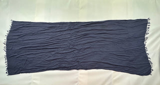 Generic Women's Lightweight Navy Blue Rectangular Scarf