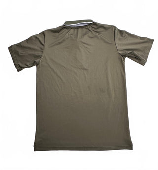 MIER Men's Olive Green Performance Polo Shirt Short Sleeve