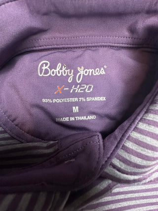Bobby Jones X-H2O Men's Medium Long Sleeve Polo Shirt Purple