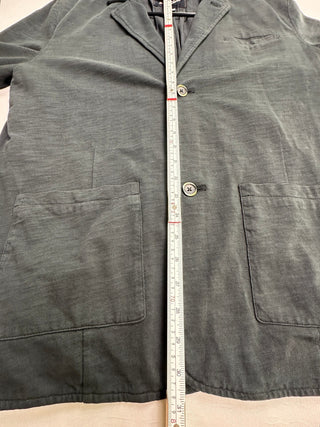 32 Bar Blues Men's Cotton Casual Blazer Jacket Large Gray