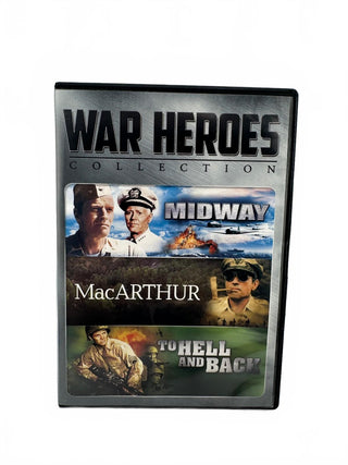 War Heroes Collection DVD Set - Midway, MacArthur, To Hell and Back - Universal