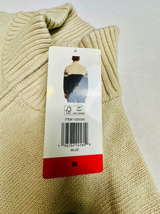 Weatherproof Vintage Mens M Holiday Sweater Zip Pullover NWT