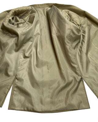 Men's Tan Khaki Blazer Sport Coat 4 Button Lined 24" PTP