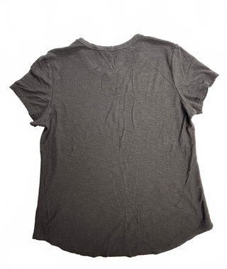 James Perse Womens Charcoal Gray Scoop Neck Tee Size 4