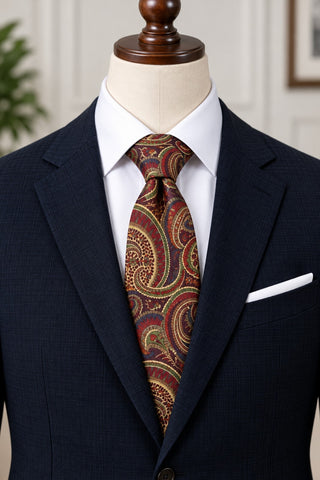 XMI 325 Series Handmade Silk Paisley Tie for Nordstrom