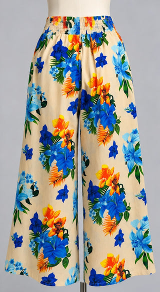 Easel Los Angeles Floral Wide Leg Pants Women S Boho