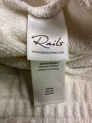 Rails Jane Women's Sweat Shorts M Cream Rainbow Stitch