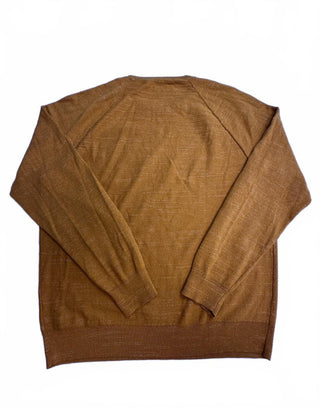 J.Crew Men's Large Cotton Crew Neck Sweater in Mustard
