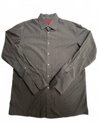 Hugo Boss Men's Black Button-Up Dress Shirt Size 17.5 / 44