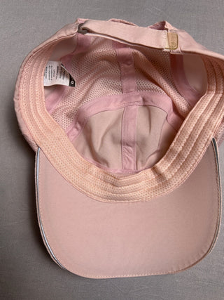 Layer 8 Pink Running Cap Adjustable Reflective Athletic Hat