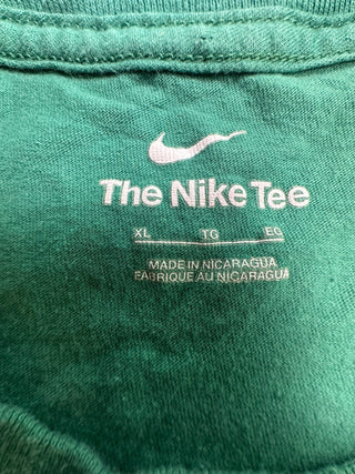 Nike The Nike Tee Green Swoosh Logo Short Sleeve T-Shirt XL