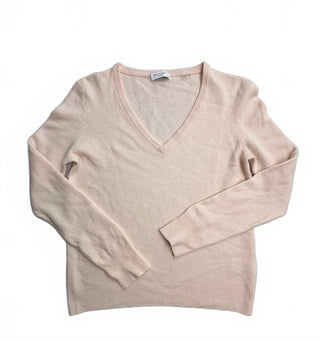 Equipment Femme 100% Cashmere V Neck Sweater Pink L