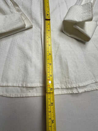 Perry Ellis Men's White Long Sleeve Button-Up Shirt Size L