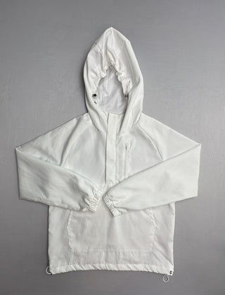 MANFINITY White Hooded Anorak Windbreaker Men S