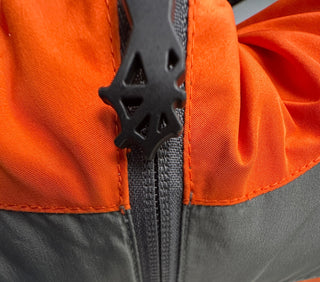 Spyder Kids XL 18 Orange Gray Hooded Ski Jacket