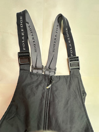 Polar Edge Silver Series Men's XL Black Insulated Snow Bibs