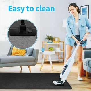 55"x35" Office Chair Mat for Hardwood Floors Non Slip Floor Protector Dark Gray