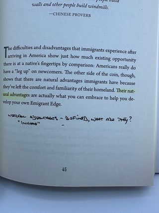 The Emigrant Edge: How to Make It Big in America by Brian Buffini - Hardcover