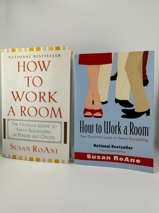 How to Work a Room Susan RoAne 2 Book Lot Networking