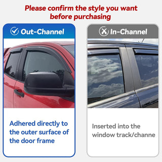 2020-2026 Toyota Highlander Window Visors Rain Guards Out-Channel 4PC Vent Shade