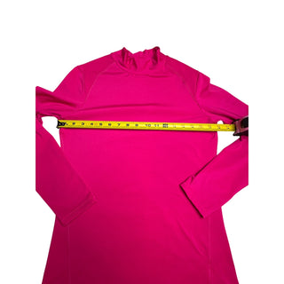 Layer 8 Performance Womens L Hot Pink Qwick Dry Mock Neck Long Sleeve Active Top