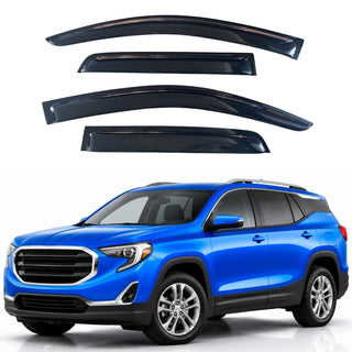 Window Visors Rain Guards for 2018-2023 GMC Terrain Out-Channel Vent Deflectors