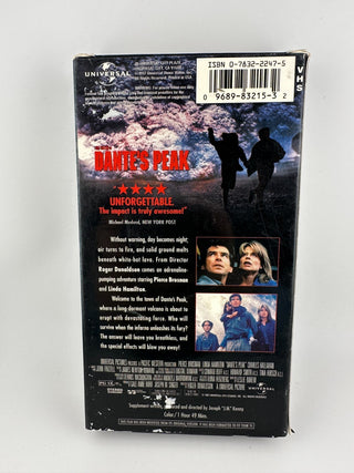 Dante’s Peak VHS 1997 Pierced Brosnan Linda Hamilton THX Hi-Fi Stereo