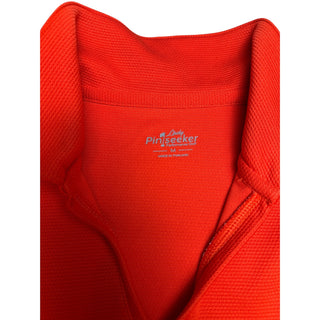 Lady Pinseeker Womens M Orange Sleeveless Golf Polo Performance Top