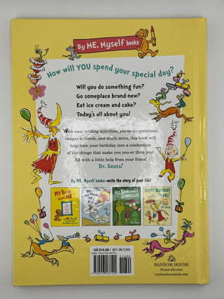Happy Birthday to Me! by Dr. Seuss Hardcover Kids Activity Book – By Me Myself