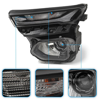 Left Halogen Headlight Assembly For 2021-2023 Chevy Trailblazer Driver Side