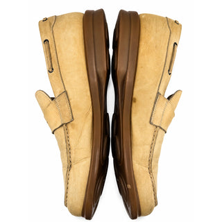 To Boot New York Adam Derrick Mens 9 Beige Leather Penny Loafers Made Italy EU42
