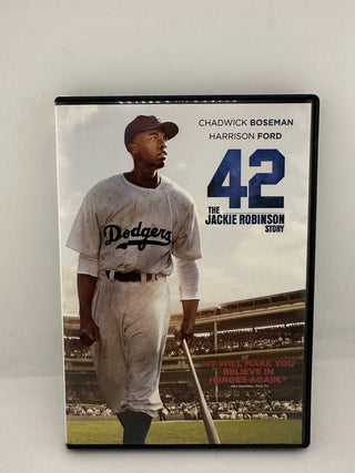 42 The Jackie Robinson Story DVD Chadwick Boseman Harrison Ford Baseball Movie