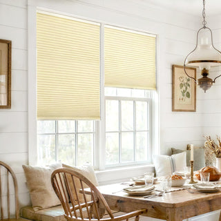 LazBlinds No Drill Blackout Cellular Shades 36x48 Cordless Honeycomb Blind Cream