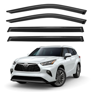 2020-2026 Toyota Highlander Window Visors Rain Guards Out-Channel 4PC Vent Shade
