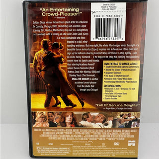 Shall We Dance DVD 2004 Widescreen Richard Gere Jennifer Lopez Susan Sarandon