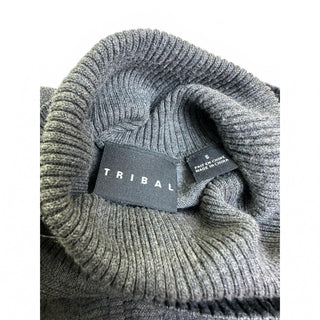 Tribal Women's Gray Turtleneck Sweater Size S