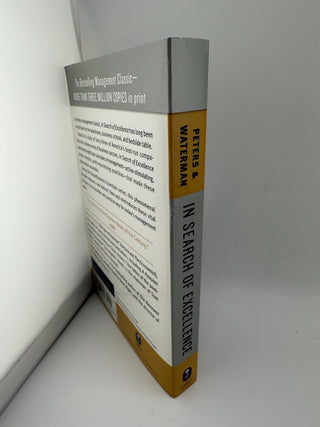 In Search of Excellence Peters Waterman Paperback HarperBusiness Bestseller