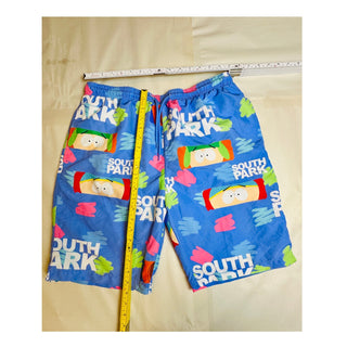 South Park DARE Swim Trunks Board Shorts Men’s Large Blue Cartman Kyle