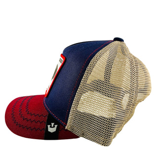 Goorin Bros The Cock Rooster Trucker Hat Navy Red Mesh Snapback The Farm