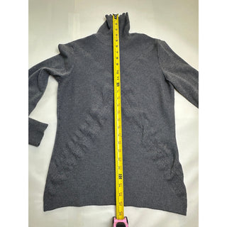 TRIBAL Women’s Small Gray Turtleneck Sweater Cable Knit Long Sleeve Pullover