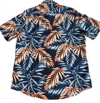 Lerros Men's Soft Print Tropical Button-Up Shirt Medium