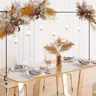 Adjustable Metal Backdrop Stand 94.5in Table Arch Frame for Wedding Party Decor