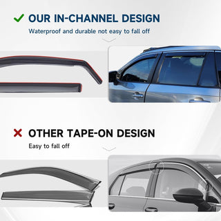 2023-2026 Honda Accord In-Channel Window Visors Rain Guards Vent Deflectors 4PC