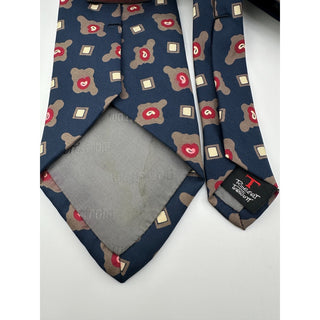 Nordstrom Robert Talbott Silk Tie Blue Geometric USA Made Classic Necktie