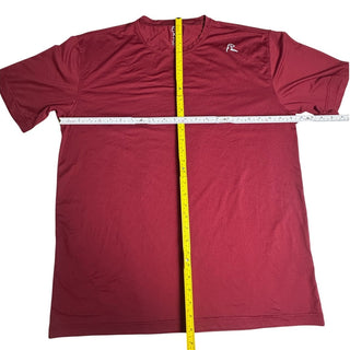 Rhoback Men’s XL Performance T Shirt Maroon Red Stretch Athletic Golf Tee