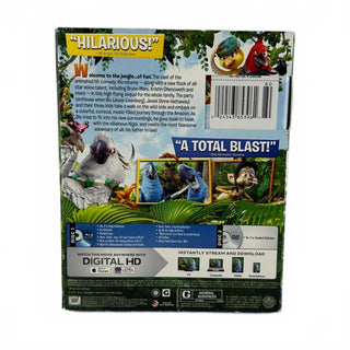 Rio 2 Blu-ray DVD Combo w Slipcover Inserts Blue Sky Studios 2014